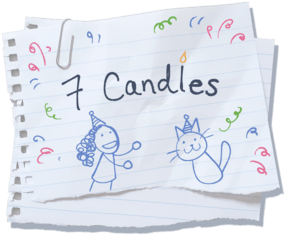 Logo for 7 Candles.